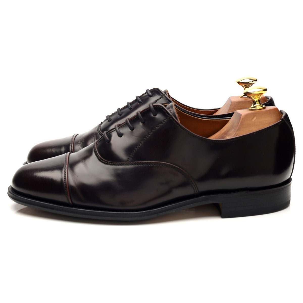 &#39;Camden&#39; Burgundy Leather Oxford UK 7.5 FX