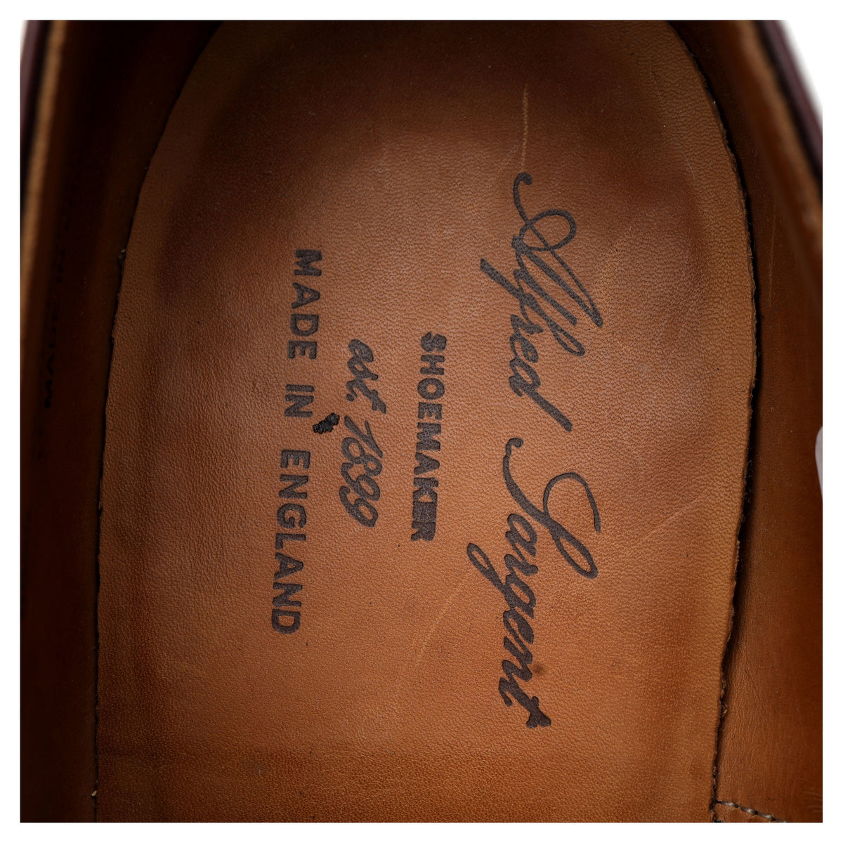 &#39;Camden&#39; Burgundy Leather Oxford UK 7.5 FX
