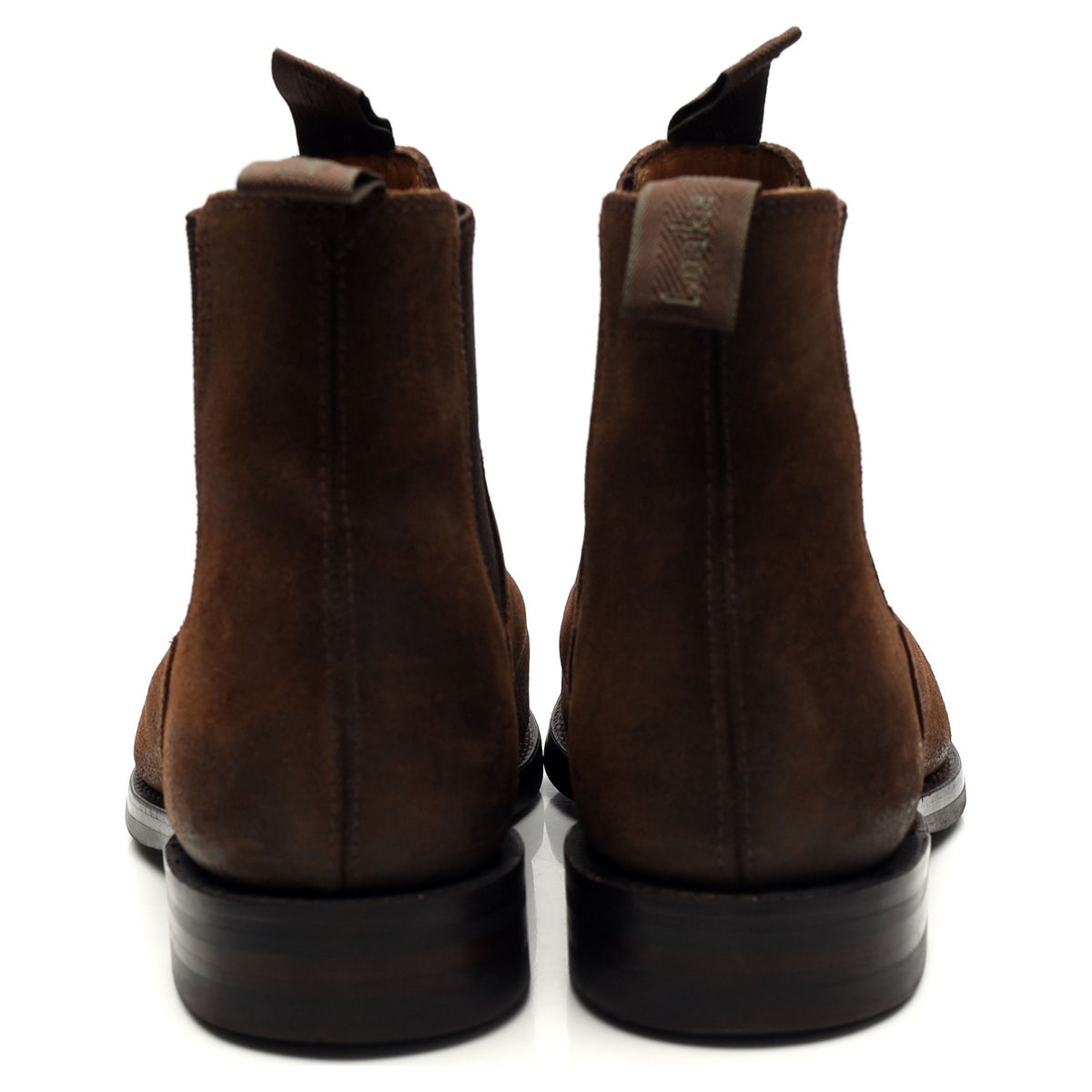 1880 &#39;Chatsworth&#39; Dark Brown Waxed Suede Chelsea Boots UK 8 G
