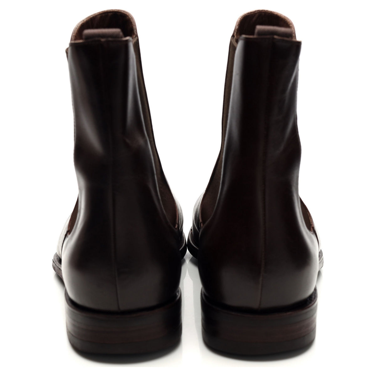 &#39;80216&#39; Dark Brown Leather Chelsea Boots UK 10 EE