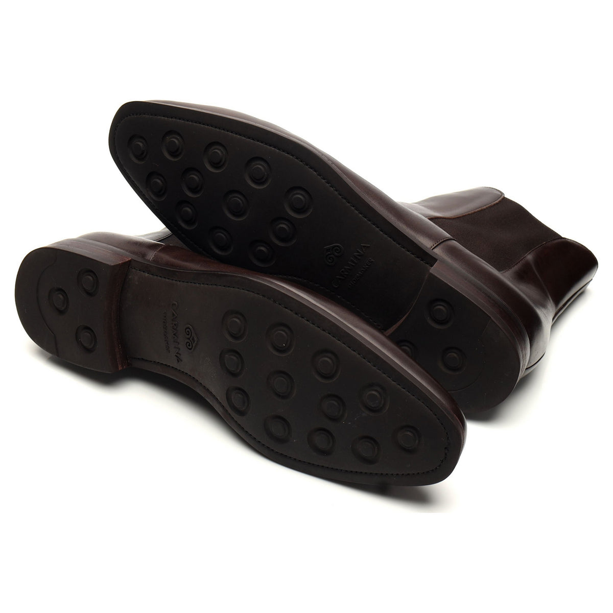 &#39;80216&#39; Dark Brown Leather Chelsea Boots UK 10 EE