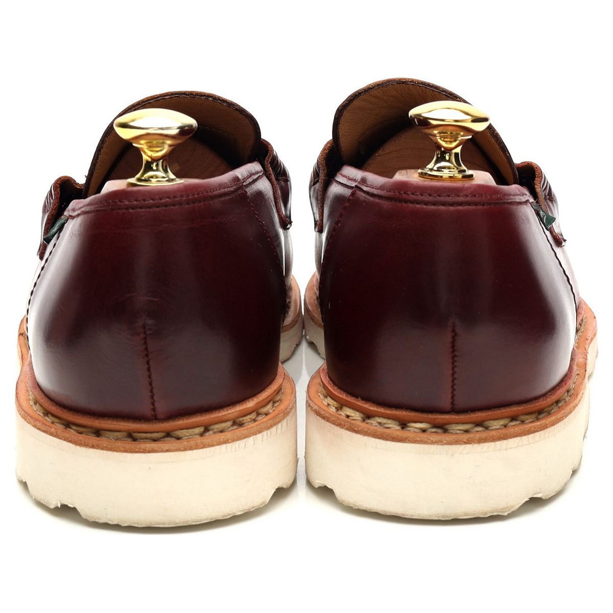 &#39;Reims&#39; Burgundy Leather Loafers UK 8.5 F