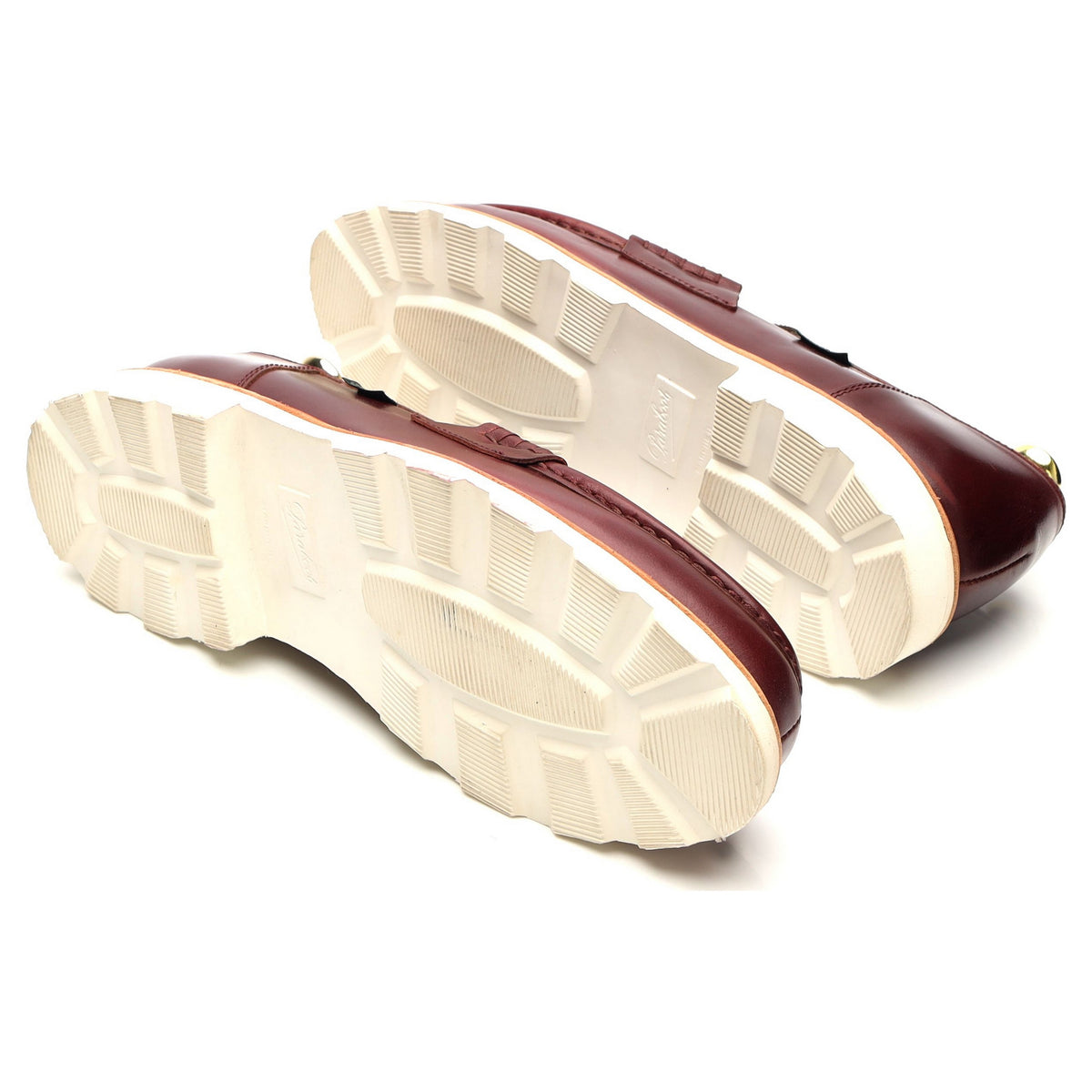 &#39;Reims&#39; Burgundy Leather Loafers UK 8.5 F