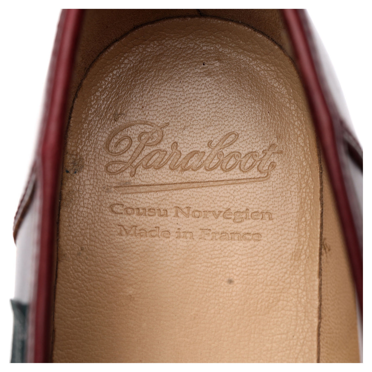 &#39;Reims&#39; Burgundy Leather Loafers UK 8.5 F