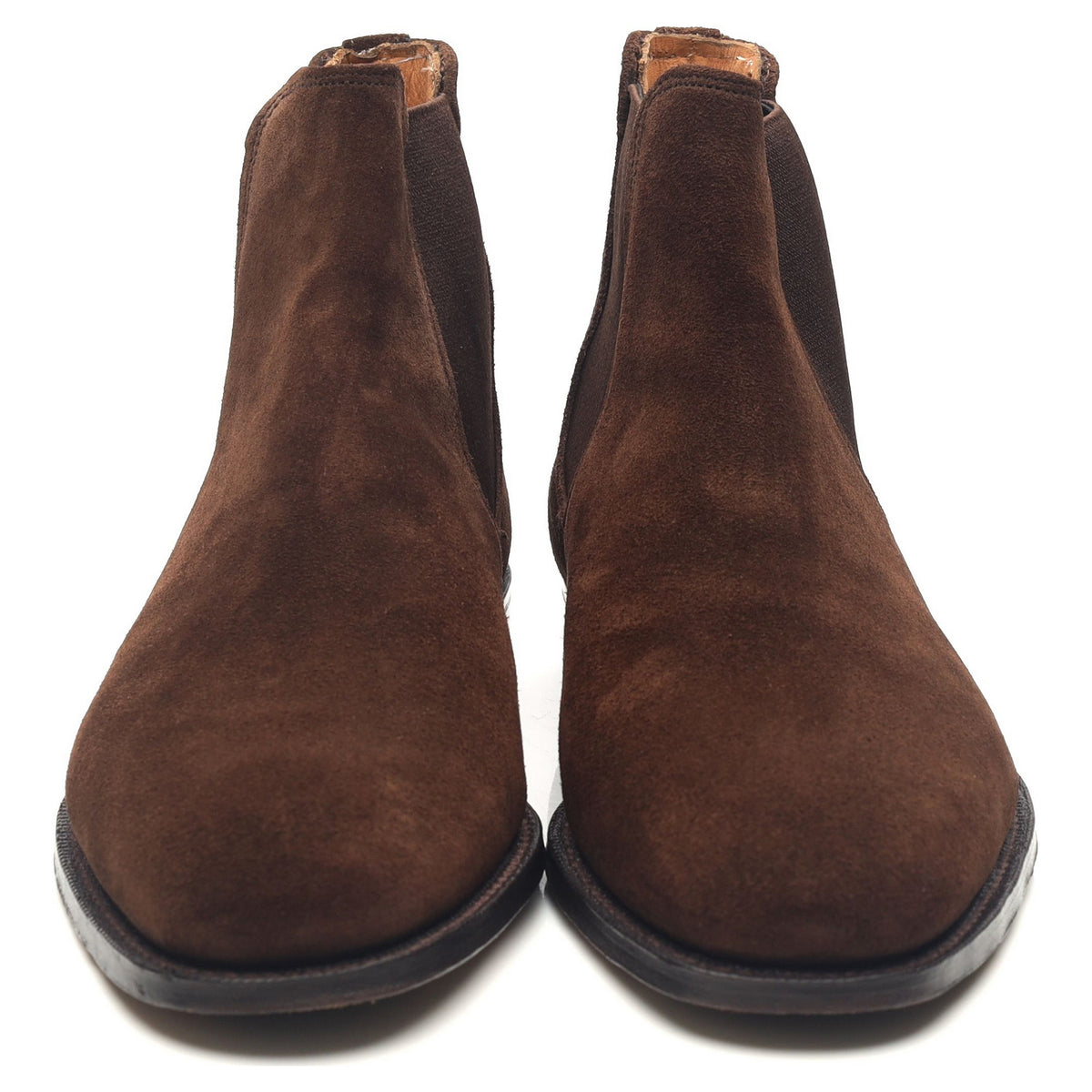 &#39;Burghley&#39; Dark Brown Suede Chelsea Boots UK 7.5 F