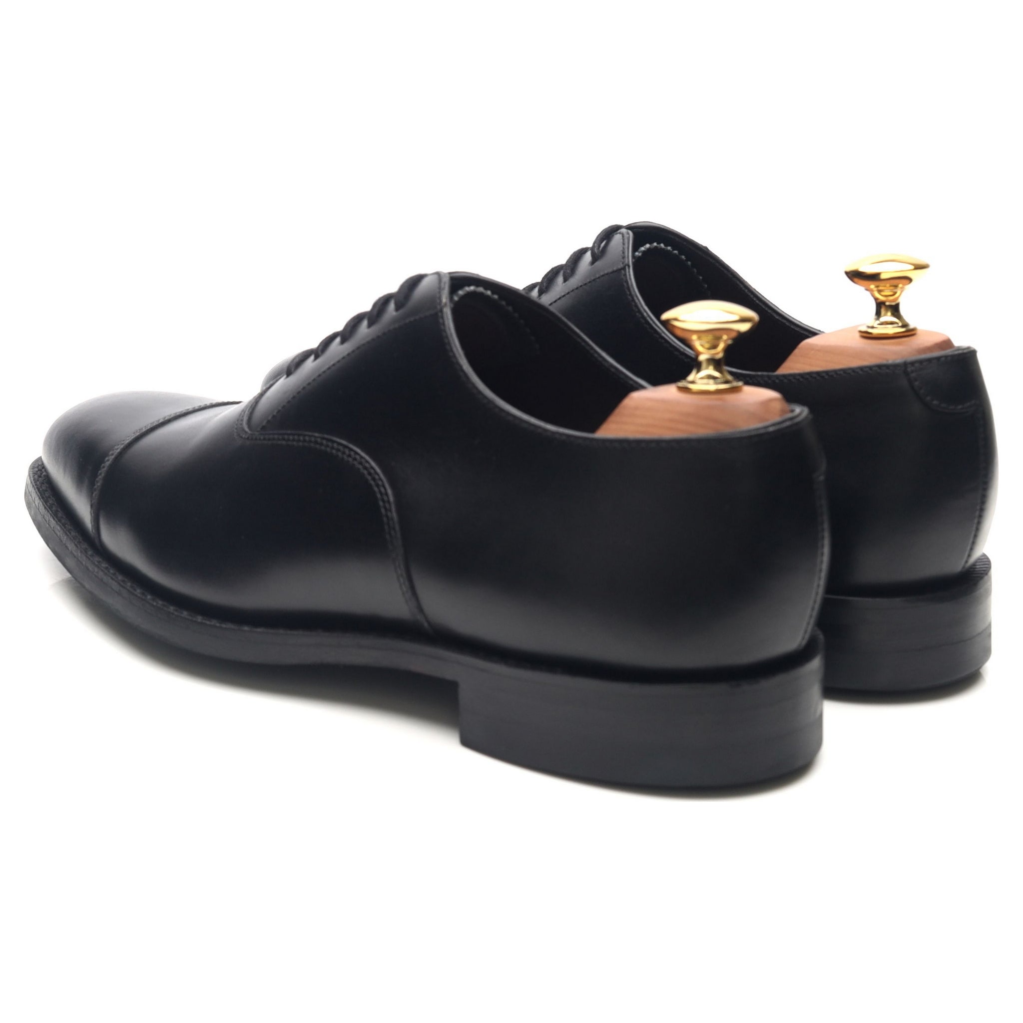 1880 'Aldwych' Black Leather Oxford UK 6 F - Abbot's Shoes
