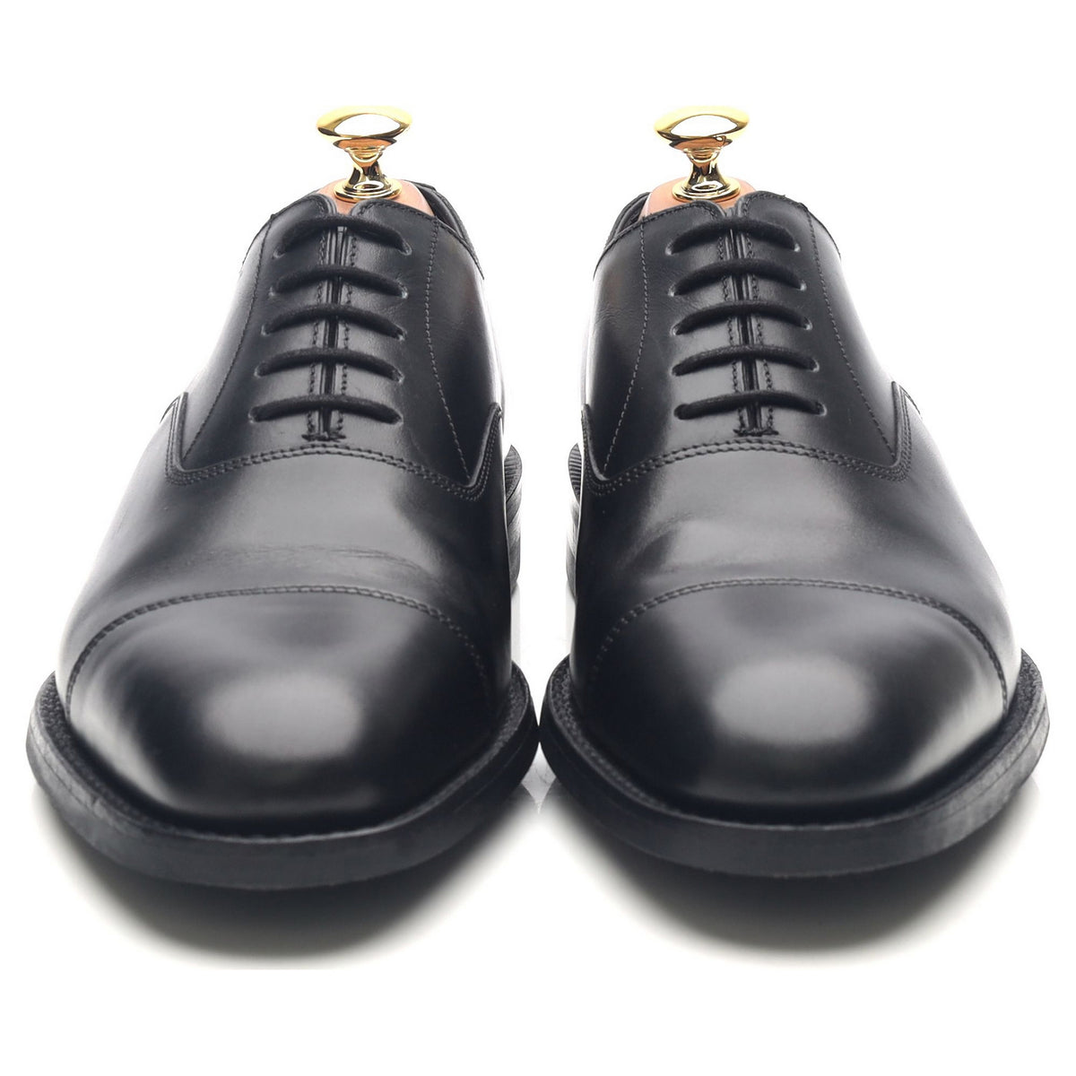 1880 &#39;Aldwych&#39; Black Leather Oxford UK 6 F