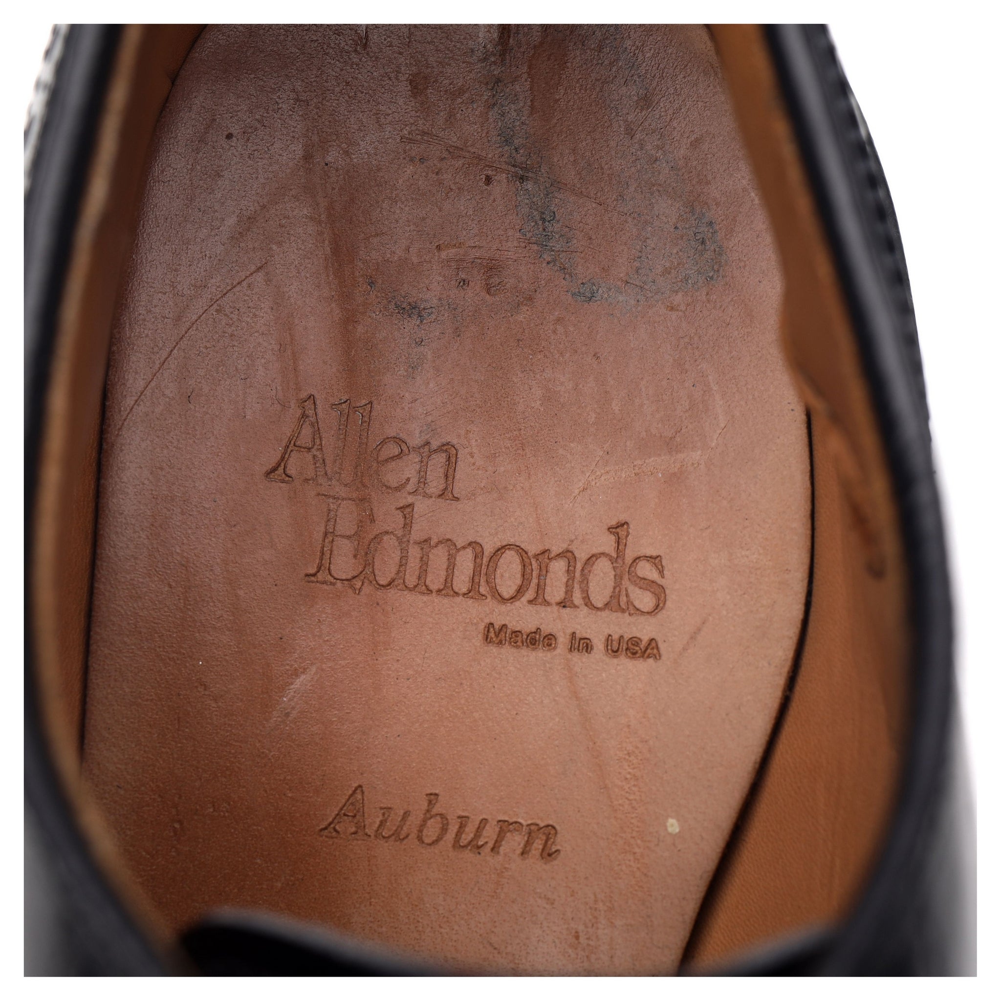 Auburn Black Leather Derby Brogues UK 9 US 9.5 E Abbot s Shoes