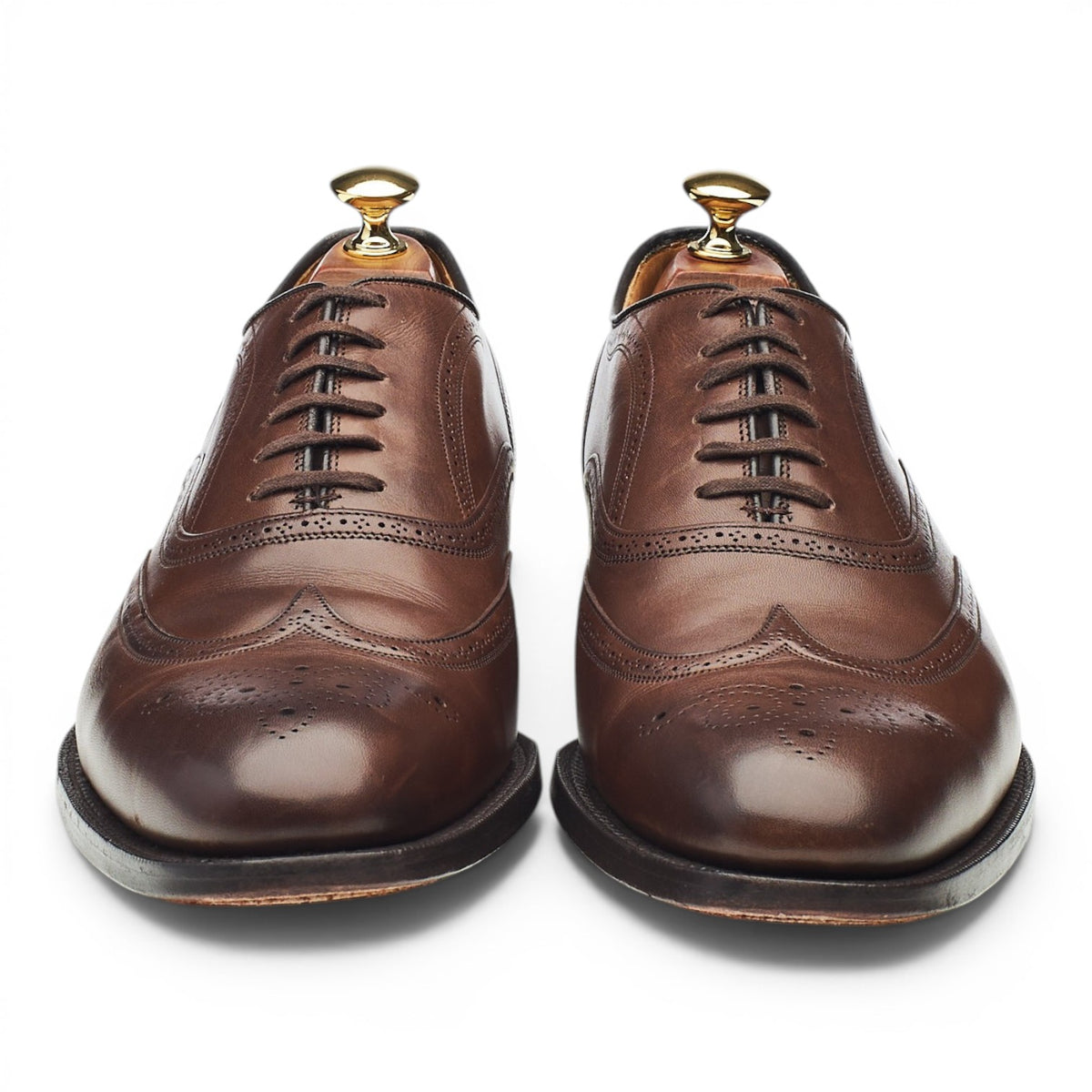 'Gunthorpe' Brown Leather Oxford Brogues UK 9 F