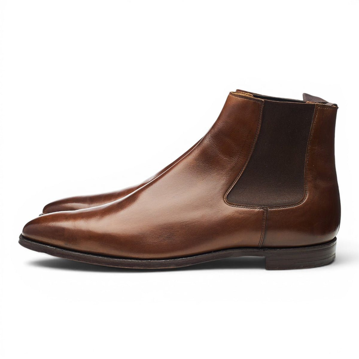 'Lingfield' Dark Brown Leather Chelsea Boots UK 11 E