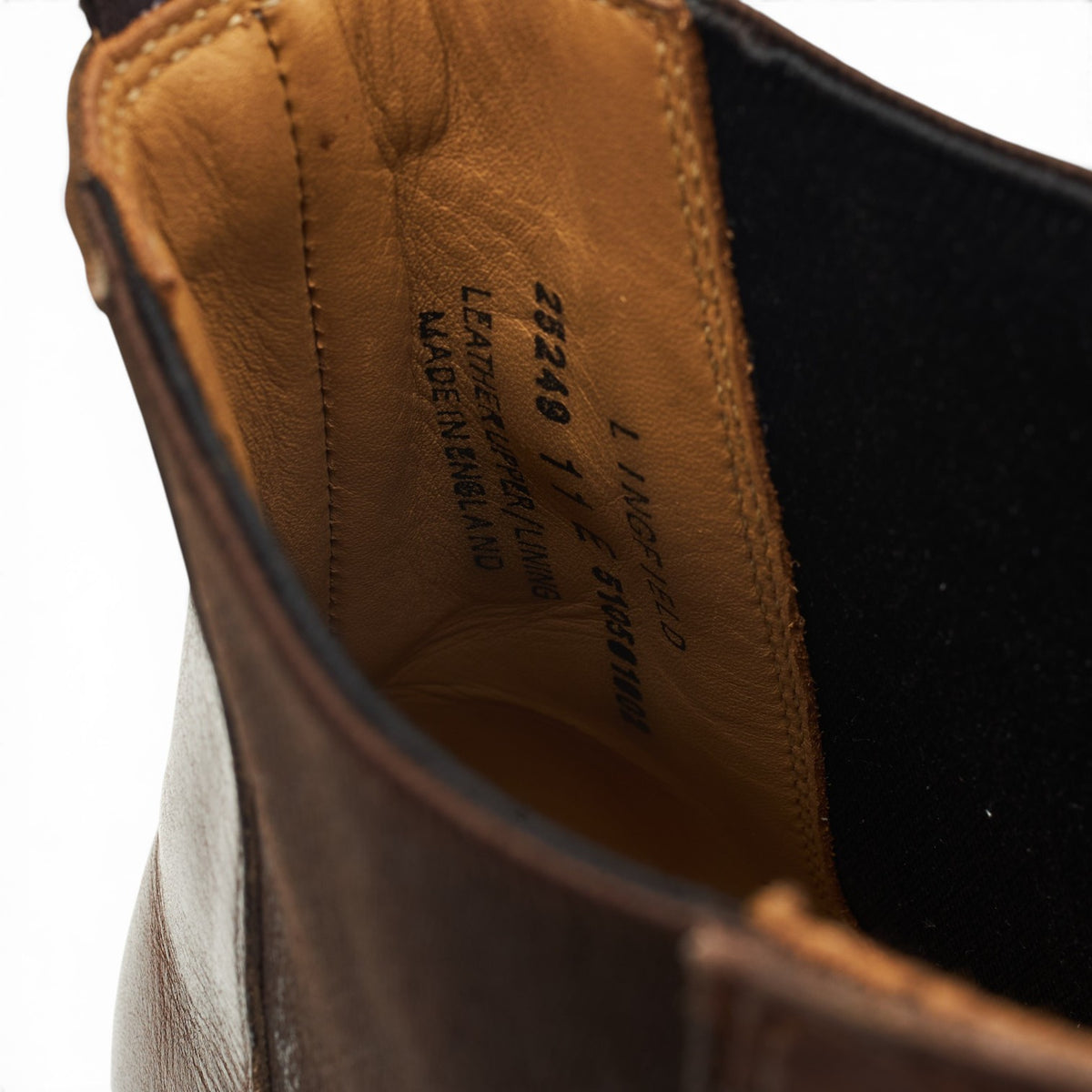 'Lingfield' Dark Brown Leather Chelsea Boots UK 11 E