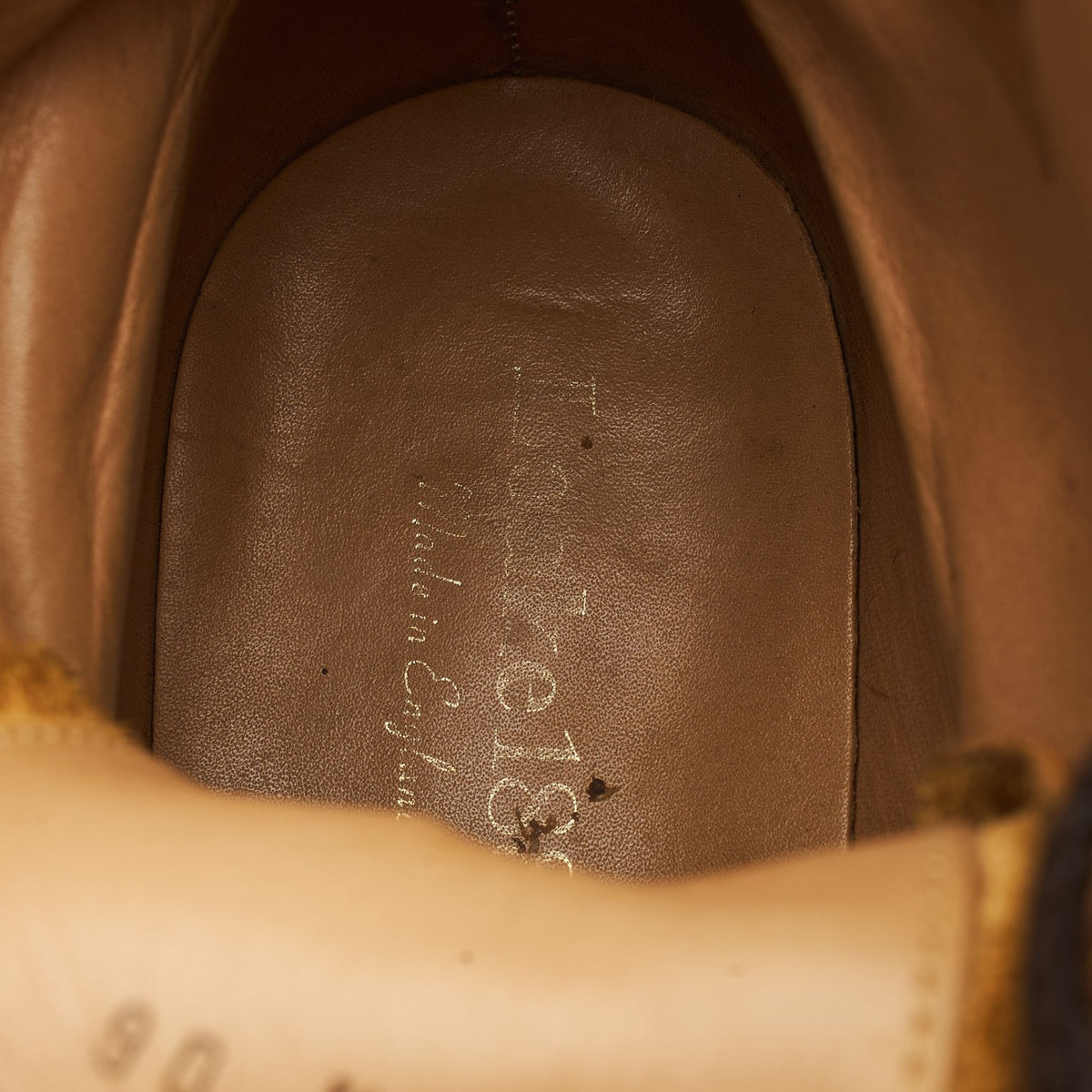 1880 'Bedale' Tan Brown Leather Brogues Boots UK 8.5 G