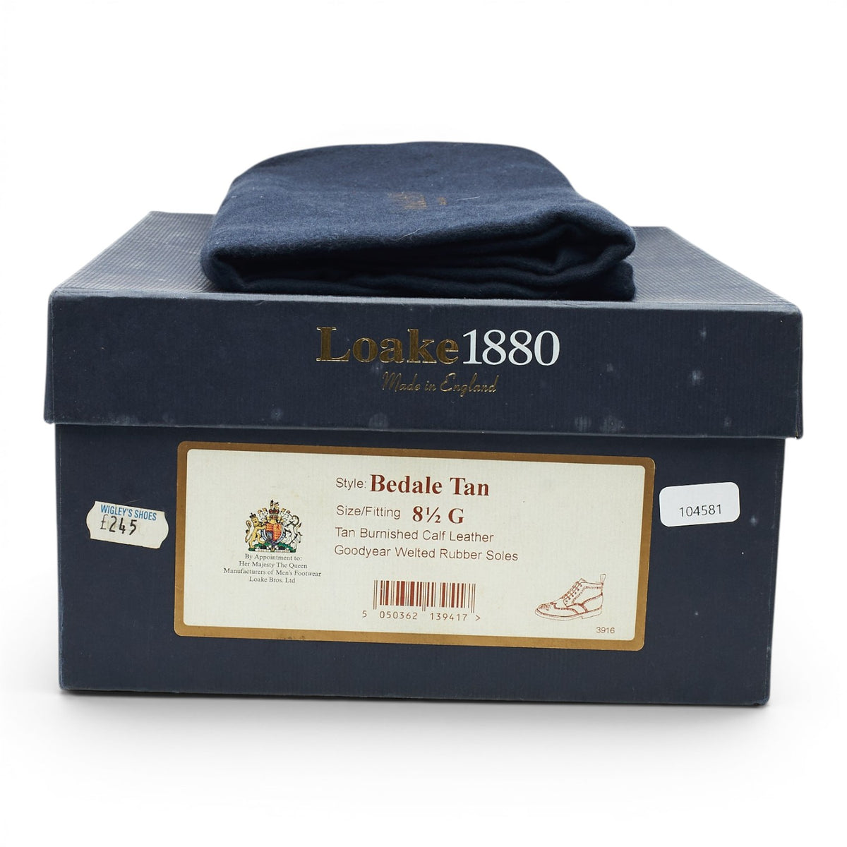 1880 'Bedale' Tan Brown Leather Brogues Boots UK 8.5 G