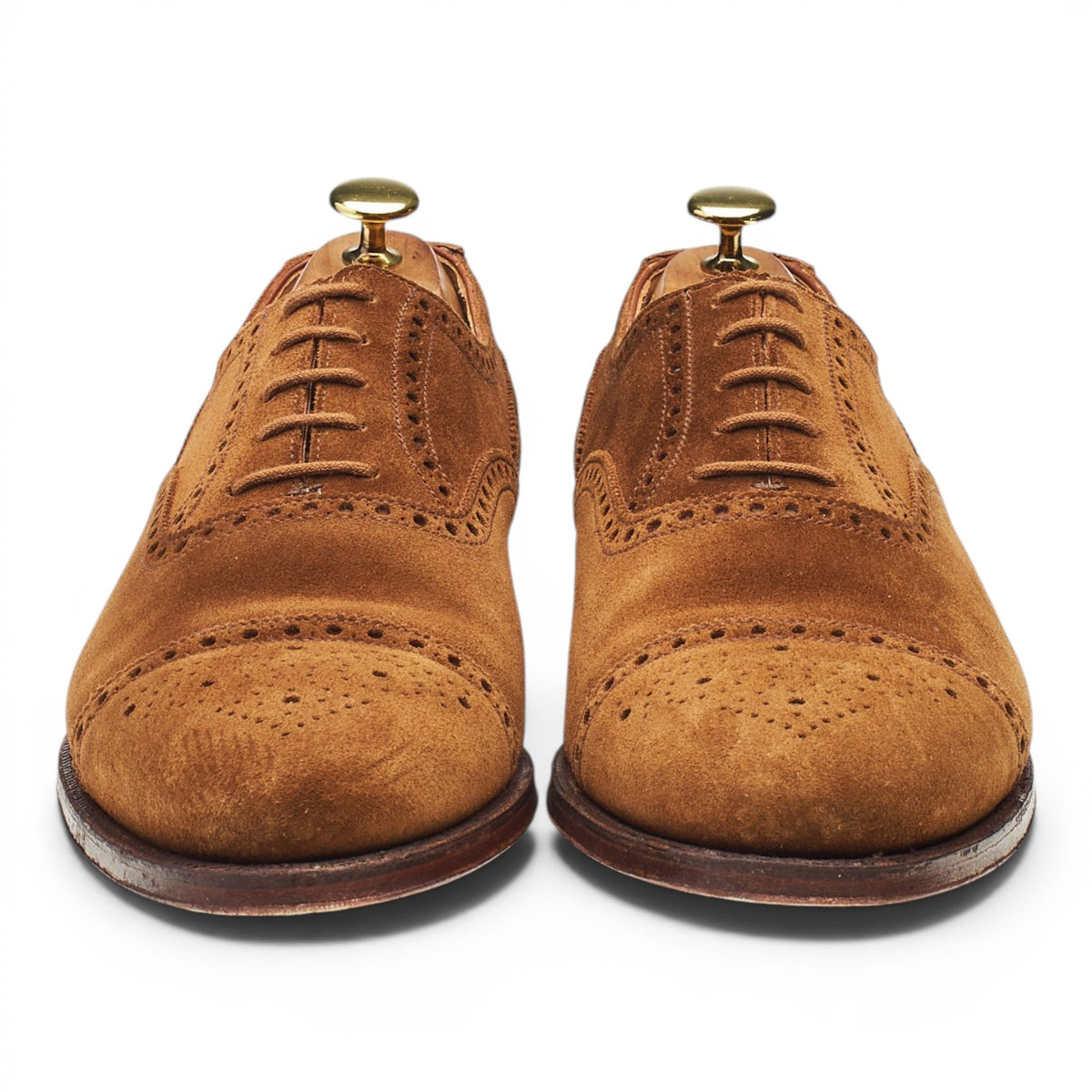 'Westfield' Snuff Brown Suede Oxford Brogues UK 8.5 E