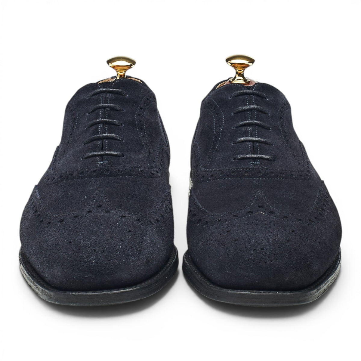 'Tarvin' Navy Blue Suede Oxford Brogues UK 9.5 G
