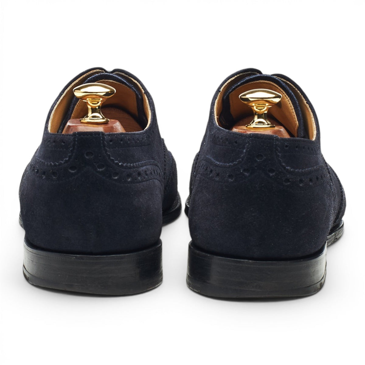 'Tarvin' Navy Blue Suede Oxford Brogues UK 9.5 G