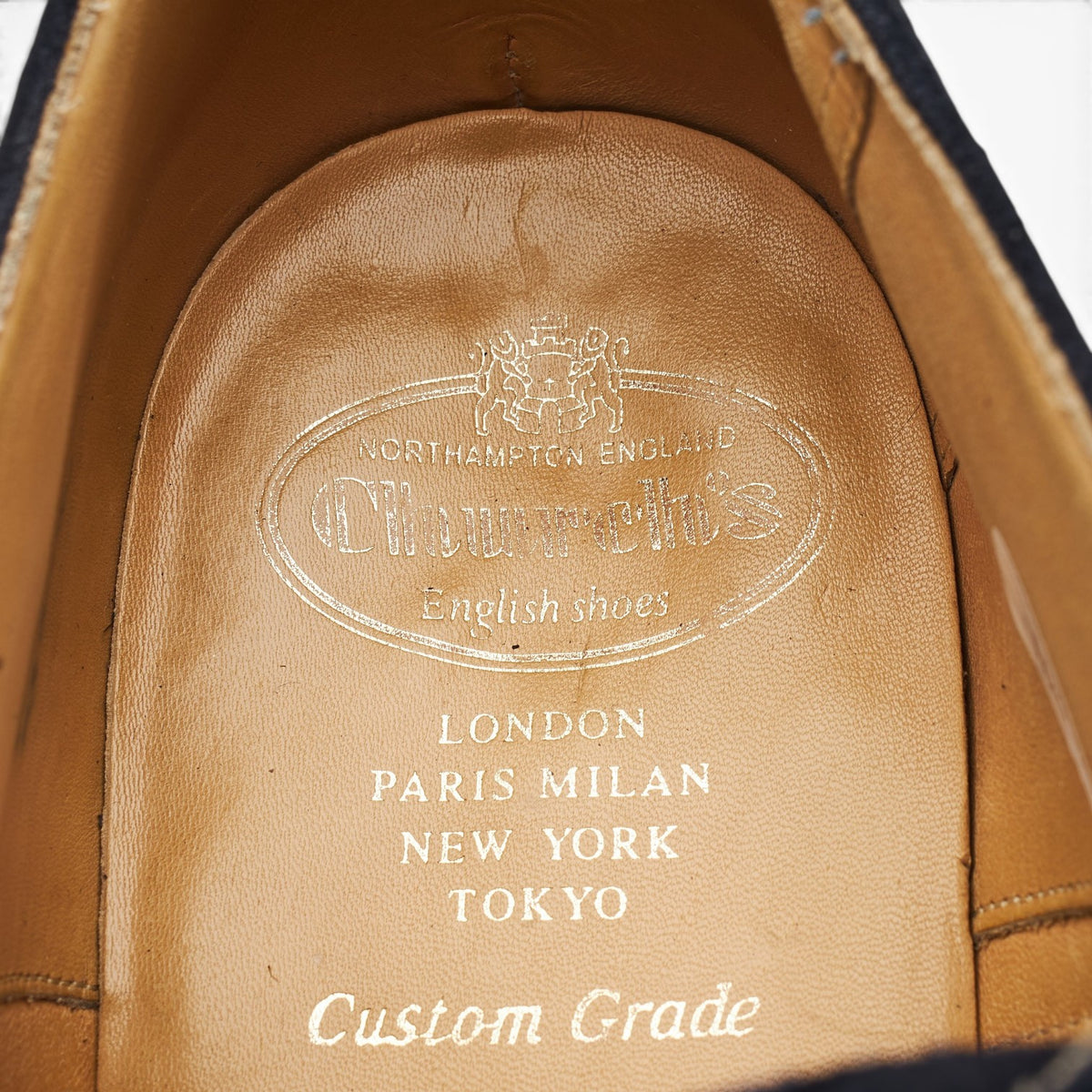 'Tarvin' Navy Blue Suede Oxford Brogues UK 9.5 G