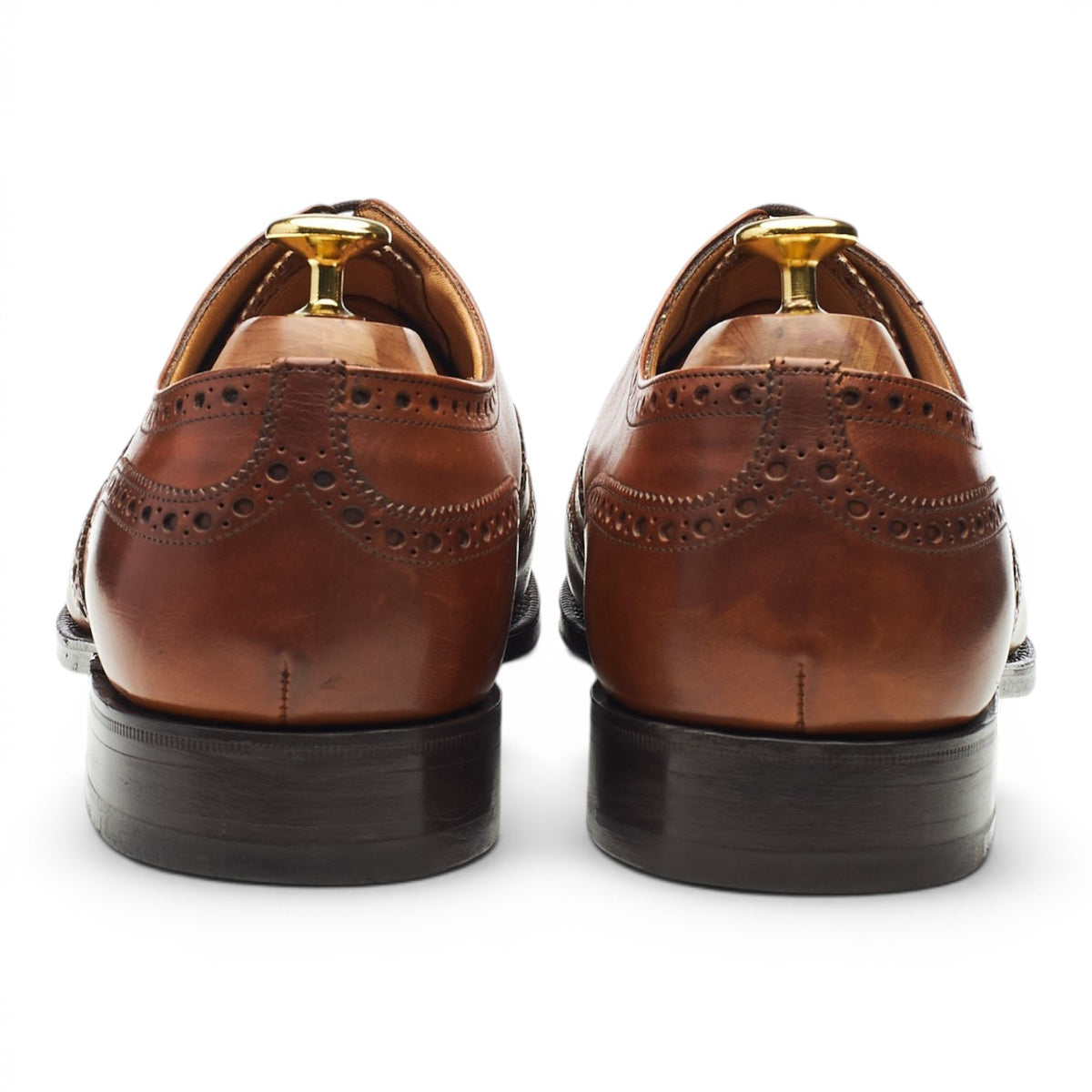 'Chetwynd' Tan Brown Leather Oxford Brogues UK 8 G
