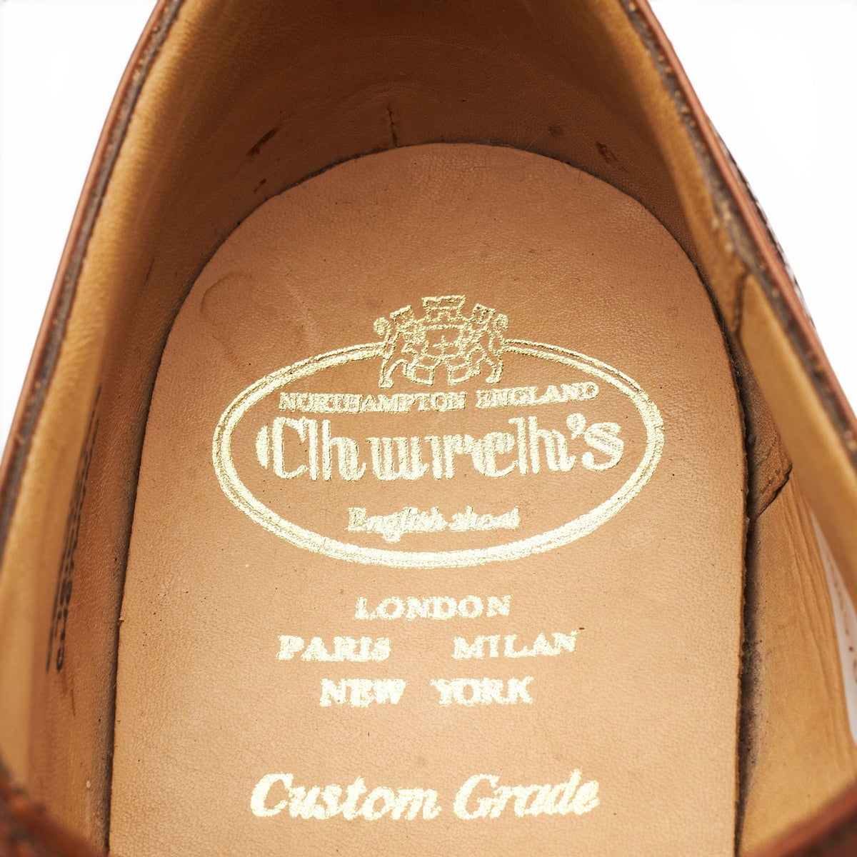 'Chetwynd' Tan Brown Leather Oxford Brogues UK 8 G