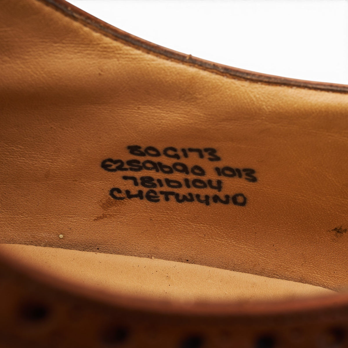 'Chetwynd' Tan Brown Leather Oxford Brogues UK 8 G