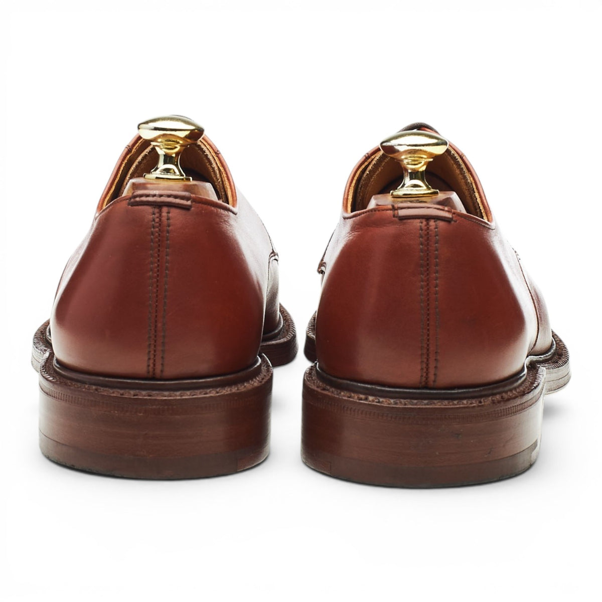 'Dartmoor' Tan Brown Leather Split Toe Derby UK 7 F