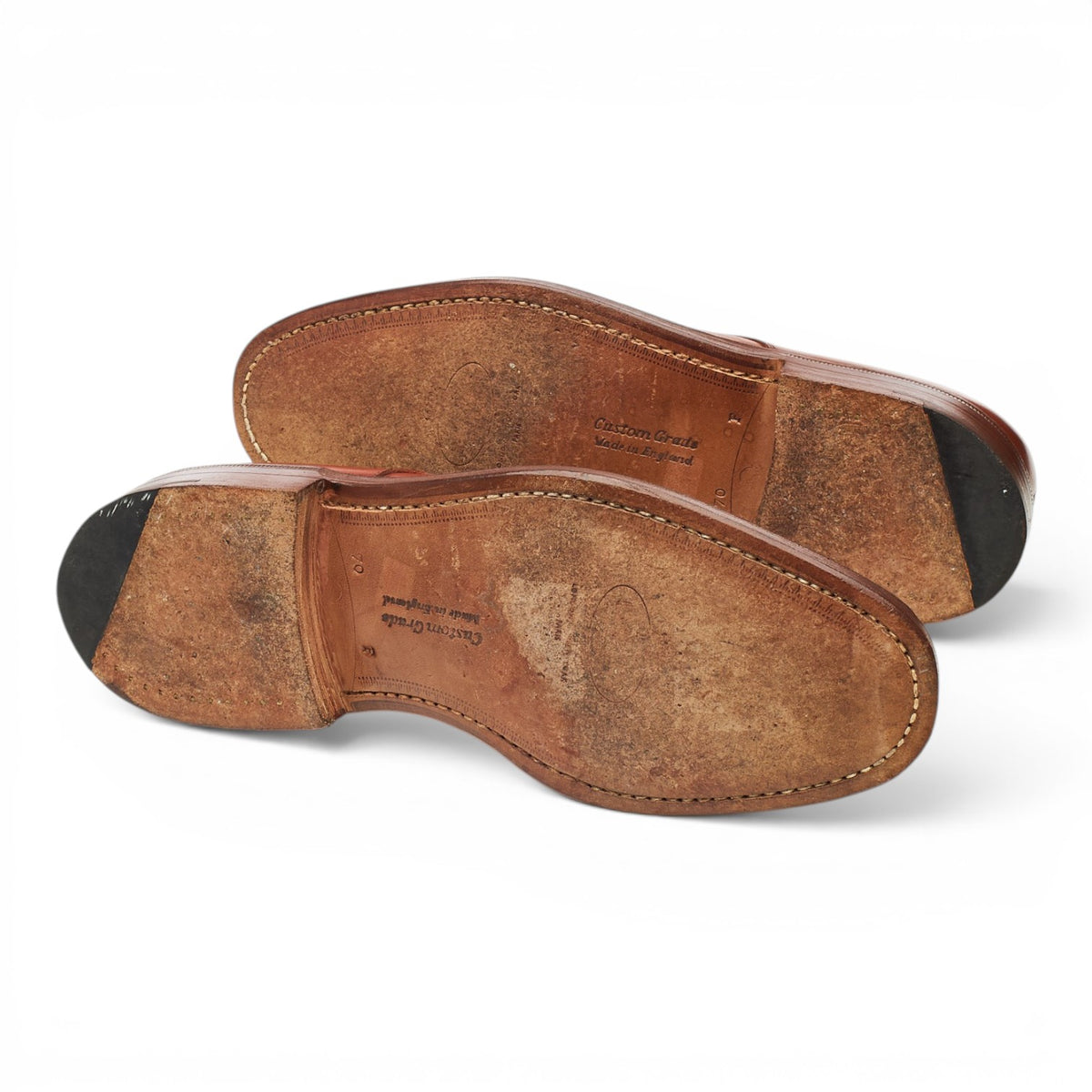 'Dartmoor' Tan Brown Leather Split Toe Derby UK 7 F