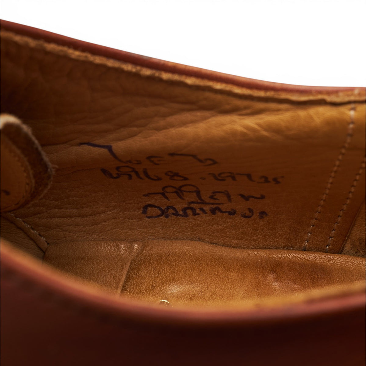 'Dartmoor' Tan Brown Leather Split Toe Derby UK 7 F