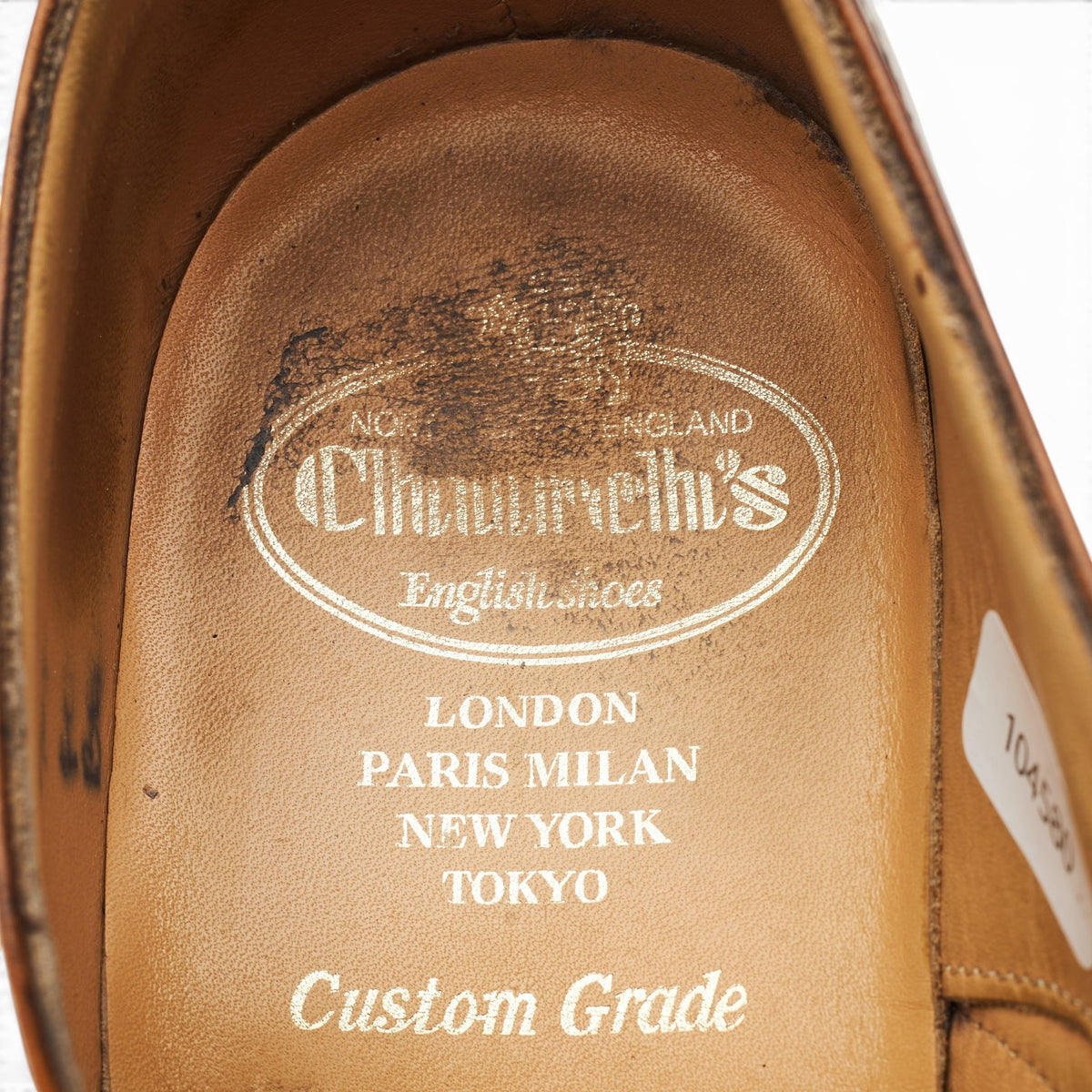 'Berlin' Tan Brown Leather Oxford Brogues UK 7 F