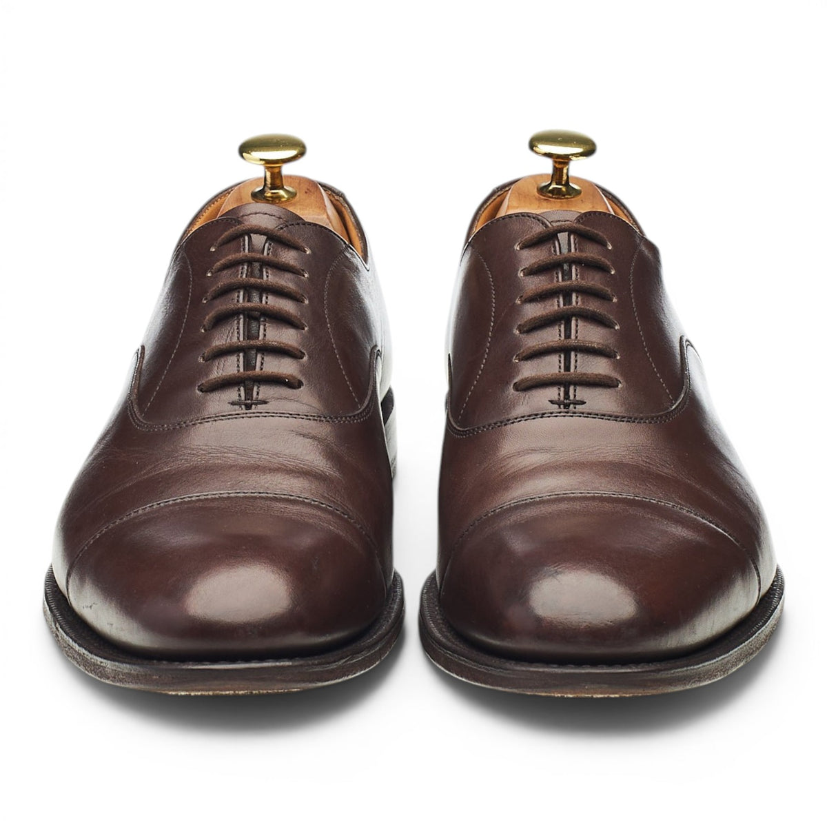 'Dubai' Dark Brown Leather Oxford UK 8 F
