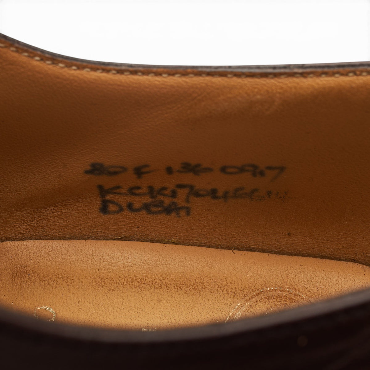 'Dubai' Dark Brown Leather Oxford UK 8 F