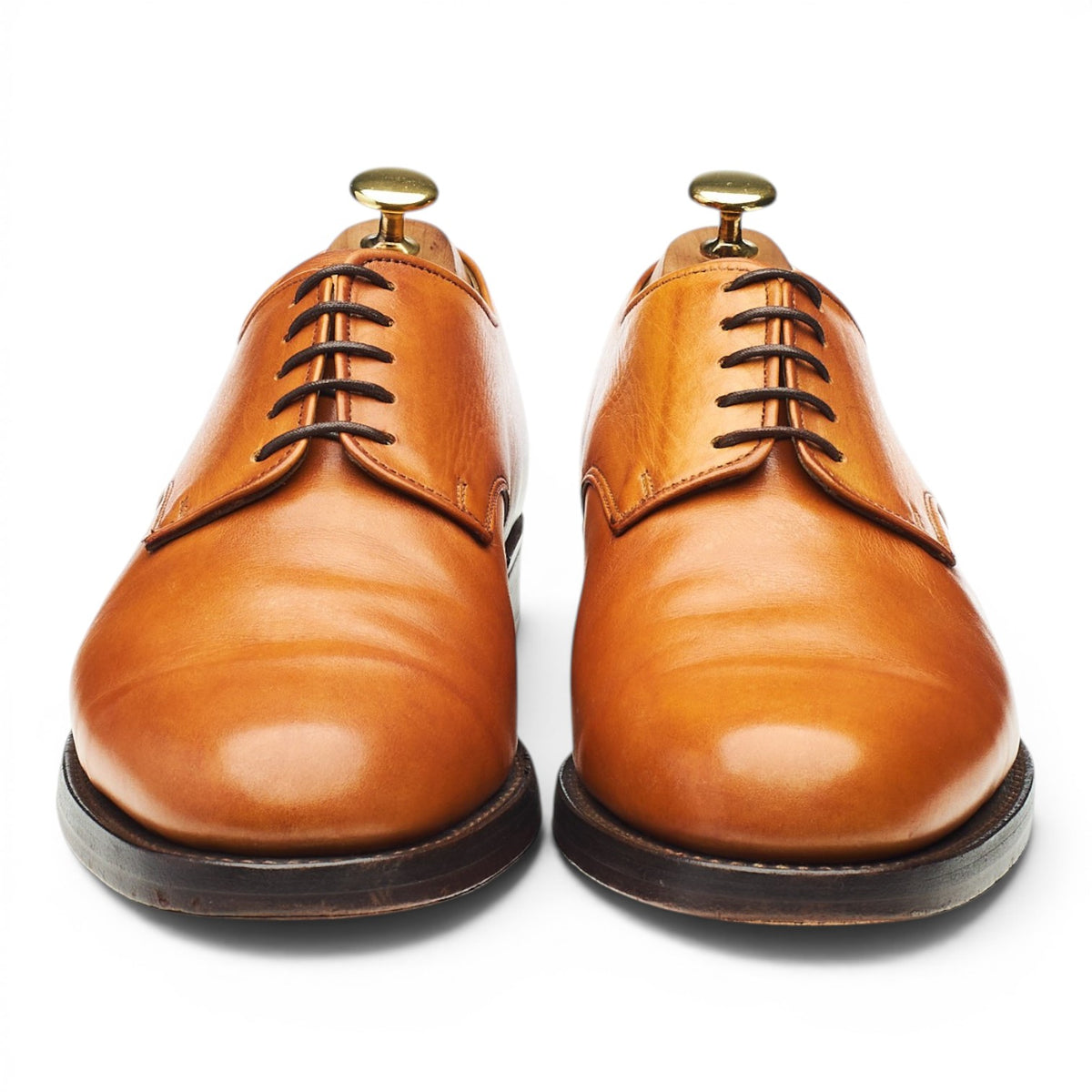 'Harewood' Tan Brown Leather Derby UK 8.5 FX