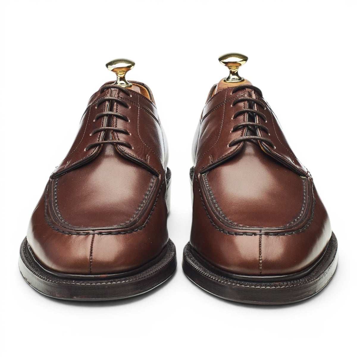 'Roxburgh' Dark Brown Leather Split Toe Derby UK 7 F