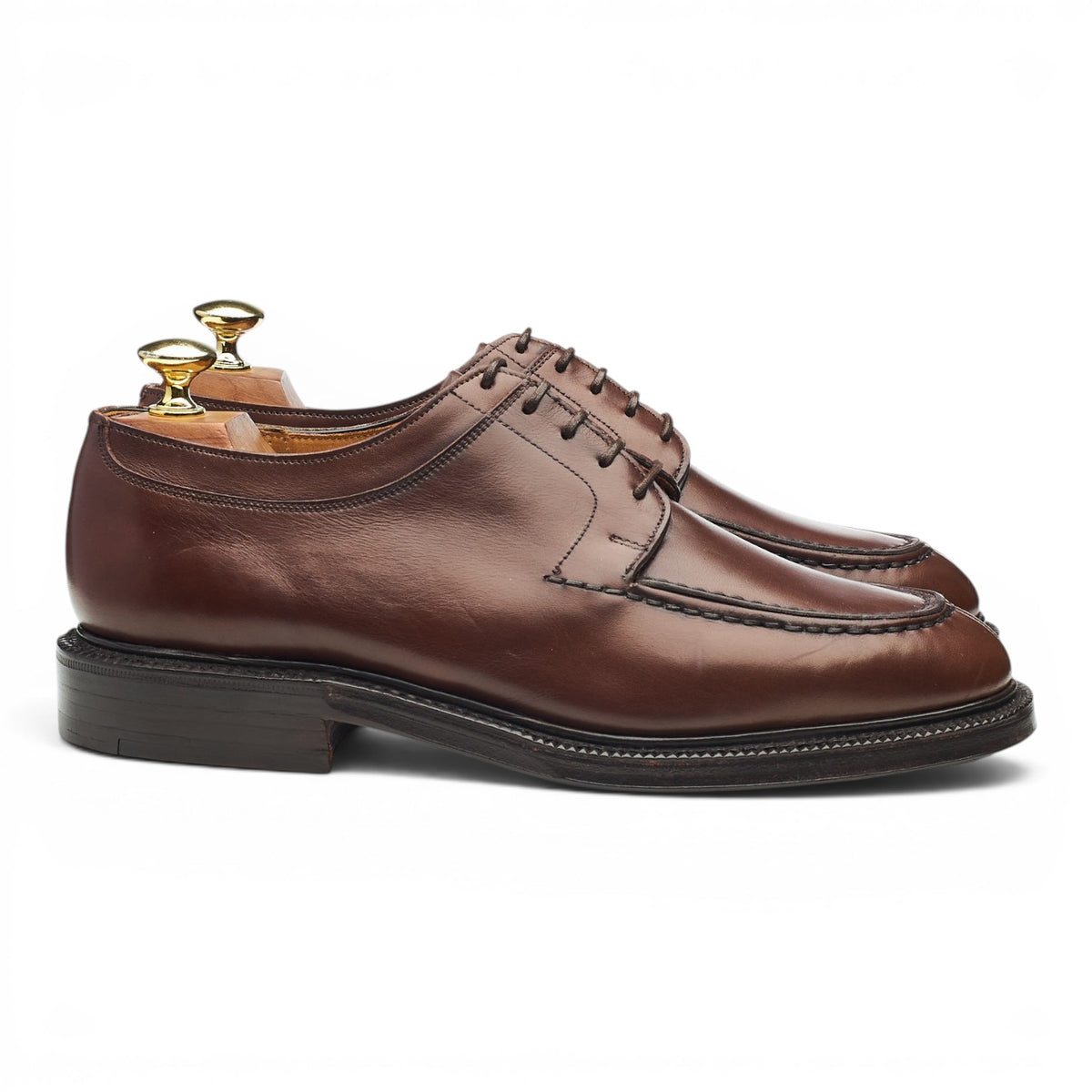 'Roxburgh' Dark Brown Leather Split Toe Derby UK 7 F