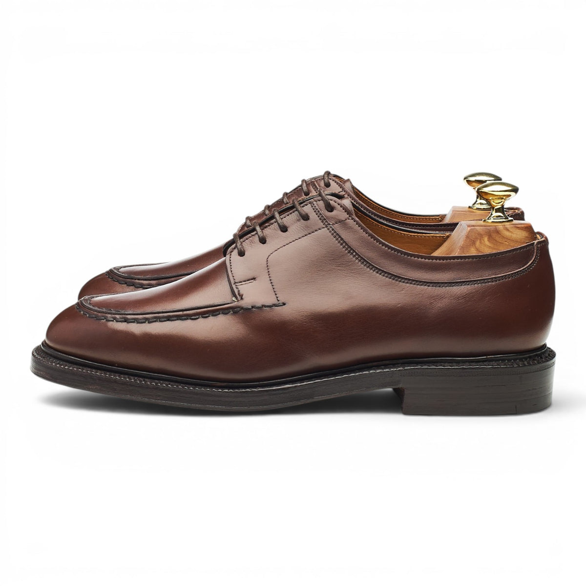 'Roxburgh' Dark Brown Leather Split Toe Derby UK 7 F