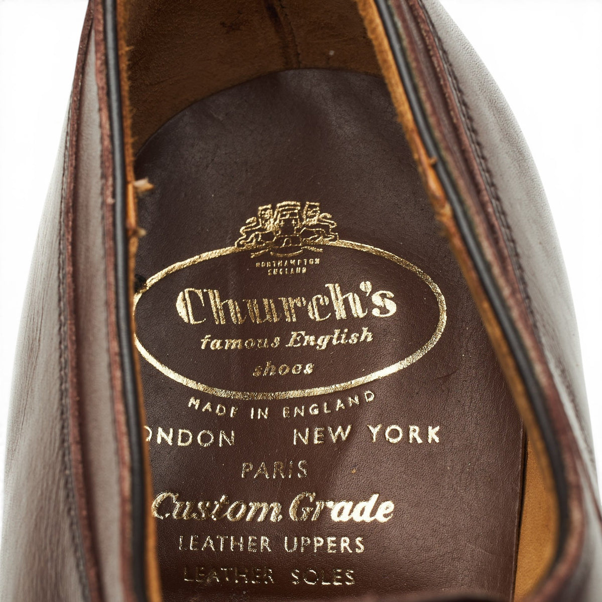 'Roxburgh' Dark Brown Leather Split Toe Derby UK 7 F