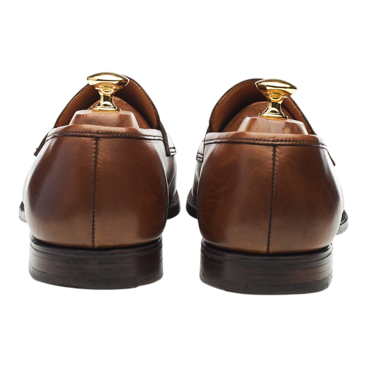 'Sydney' Brown Leather Loafers UK 10 E