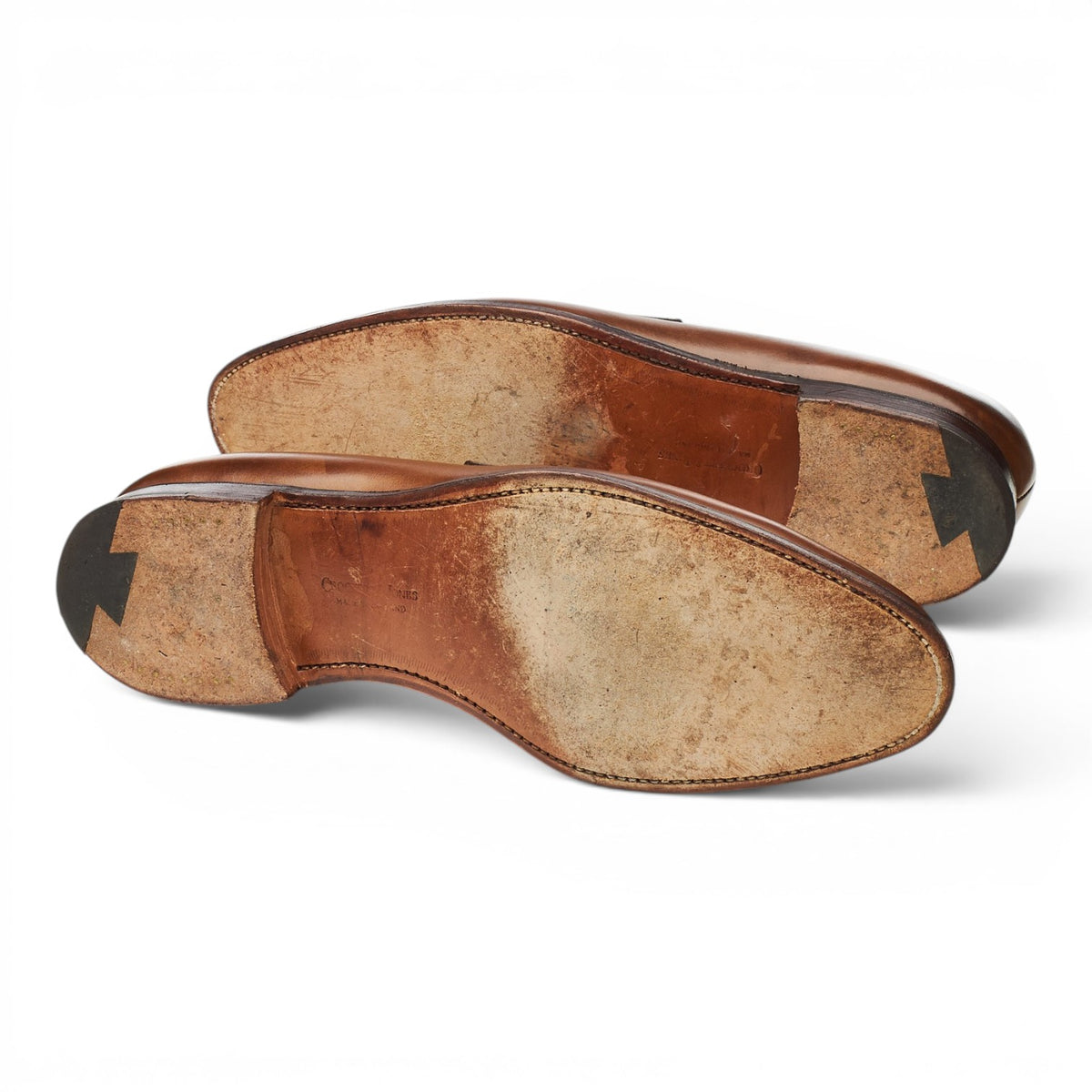 'Sydney' Brown Leather Loafers UK 10 E