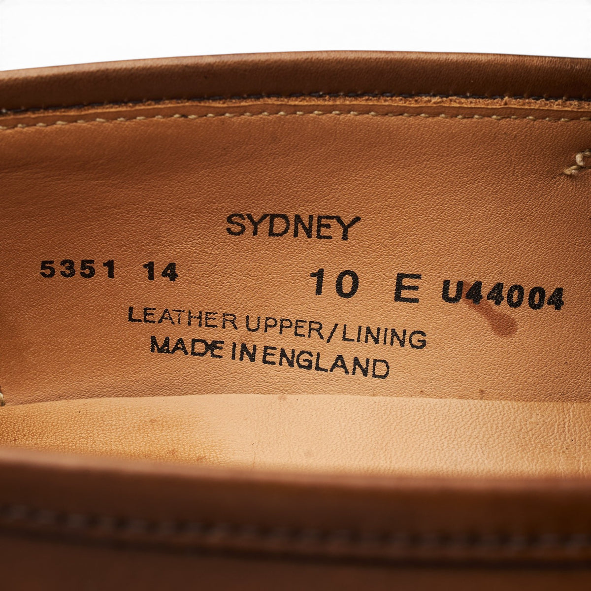 'Sydney' Brown Leather Loafers UK 10 E