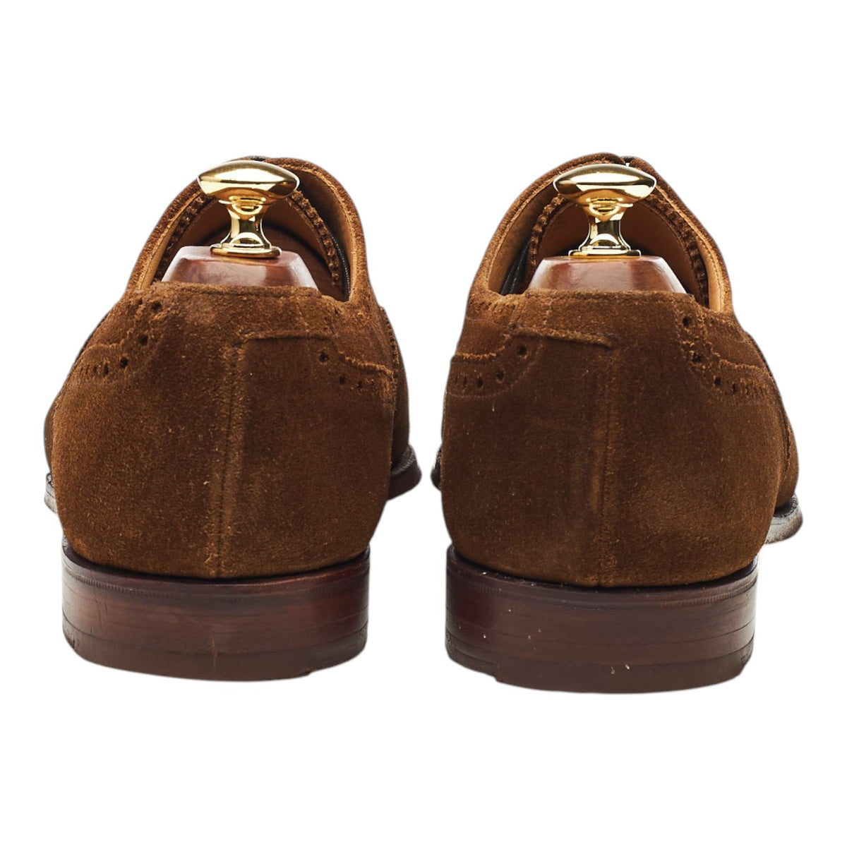Shipton & Heneage 'Winchester' Snuff Brown Suede Oxford Semi Brogues UK 9 E