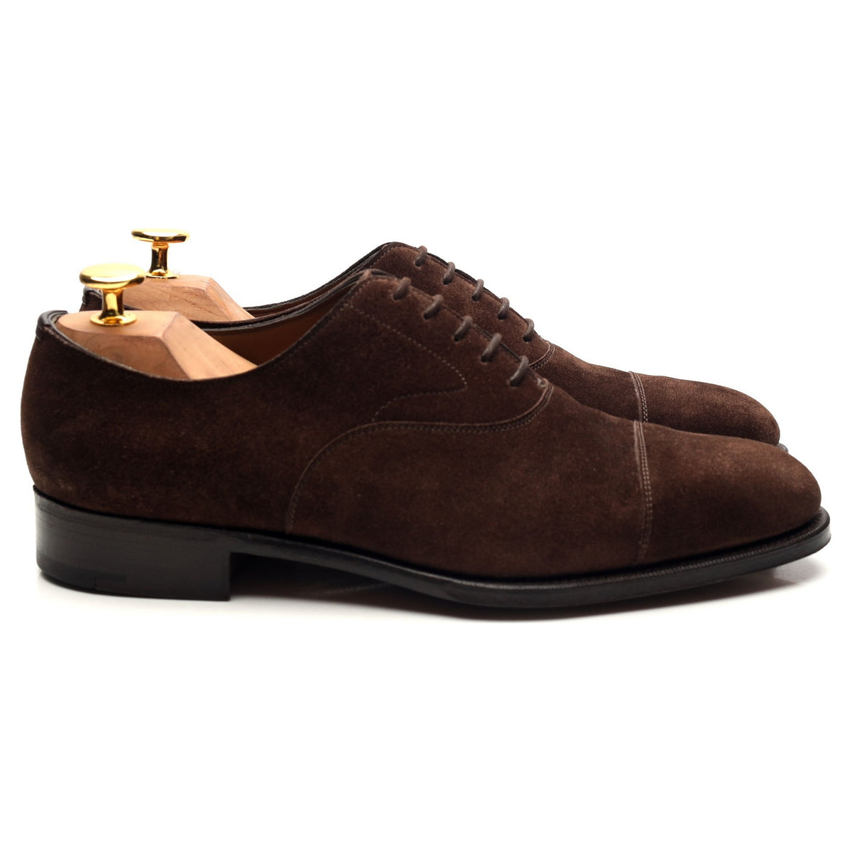 &#39;Chelsea&#39; Dark Brown Suede Oxford UK 5.5 E