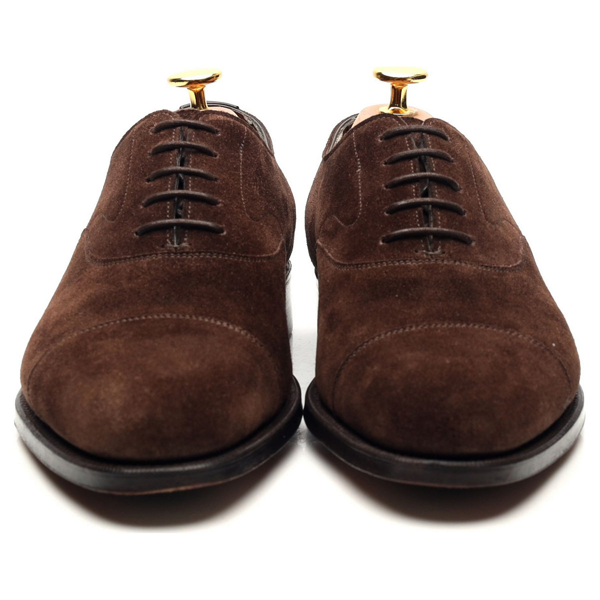 &#39;Chelsea&#39; Dark Brown Suede Oxford UK 5.5 E