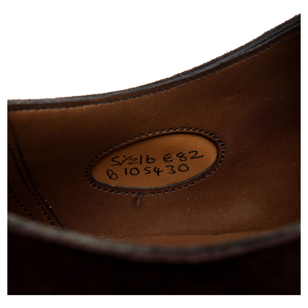 &#39;Chelsea&#39; Dark Brown Suede Oxford UK 5.5 E