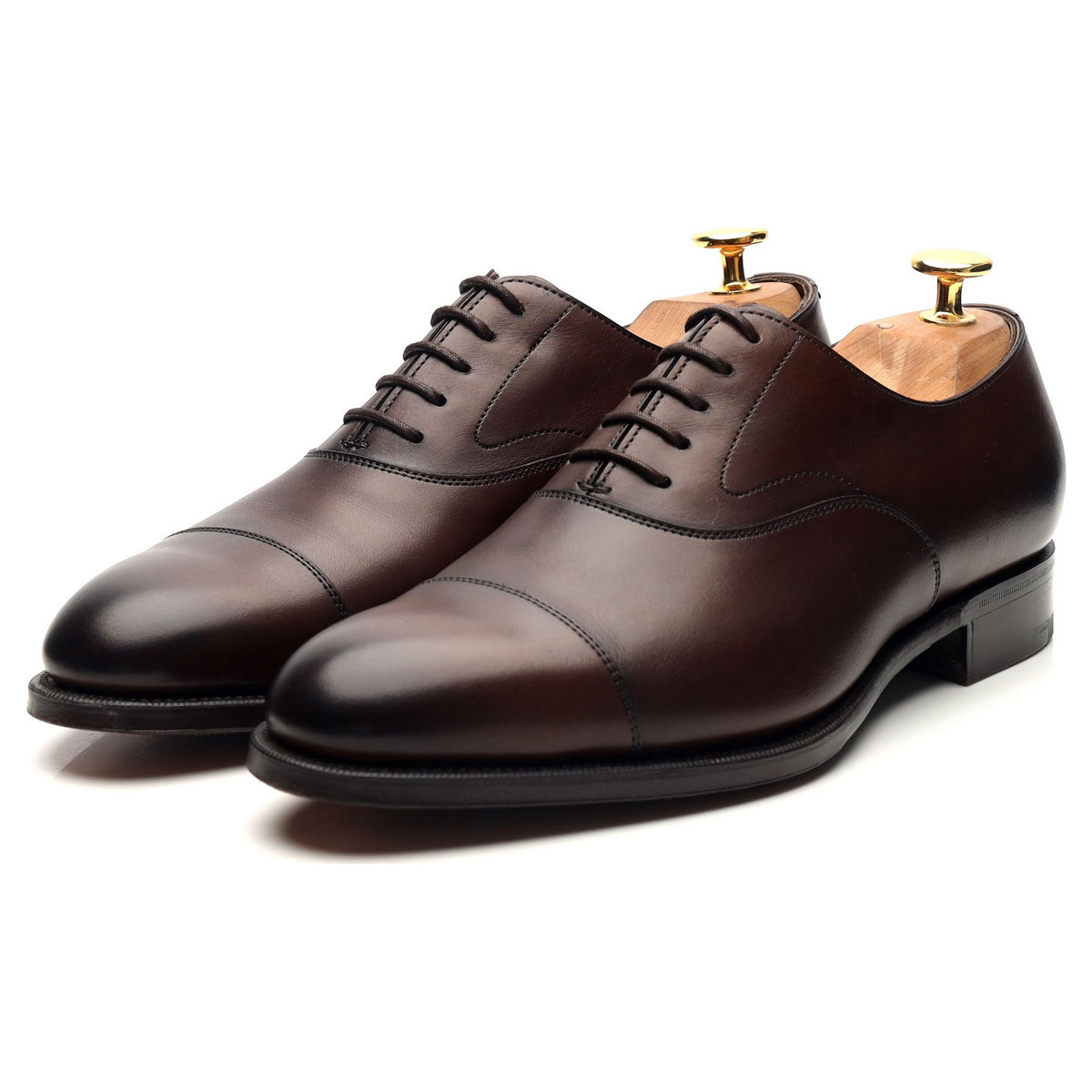 &#39;Chelsea&#39; Dark Brown Leather Oxford UK 5.5 E