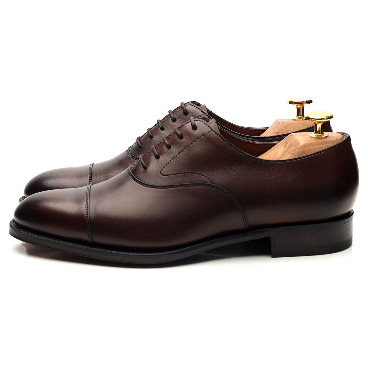 &#39;Chelsea&#39; Dark Brown Leather Oxford UK 5.5 E