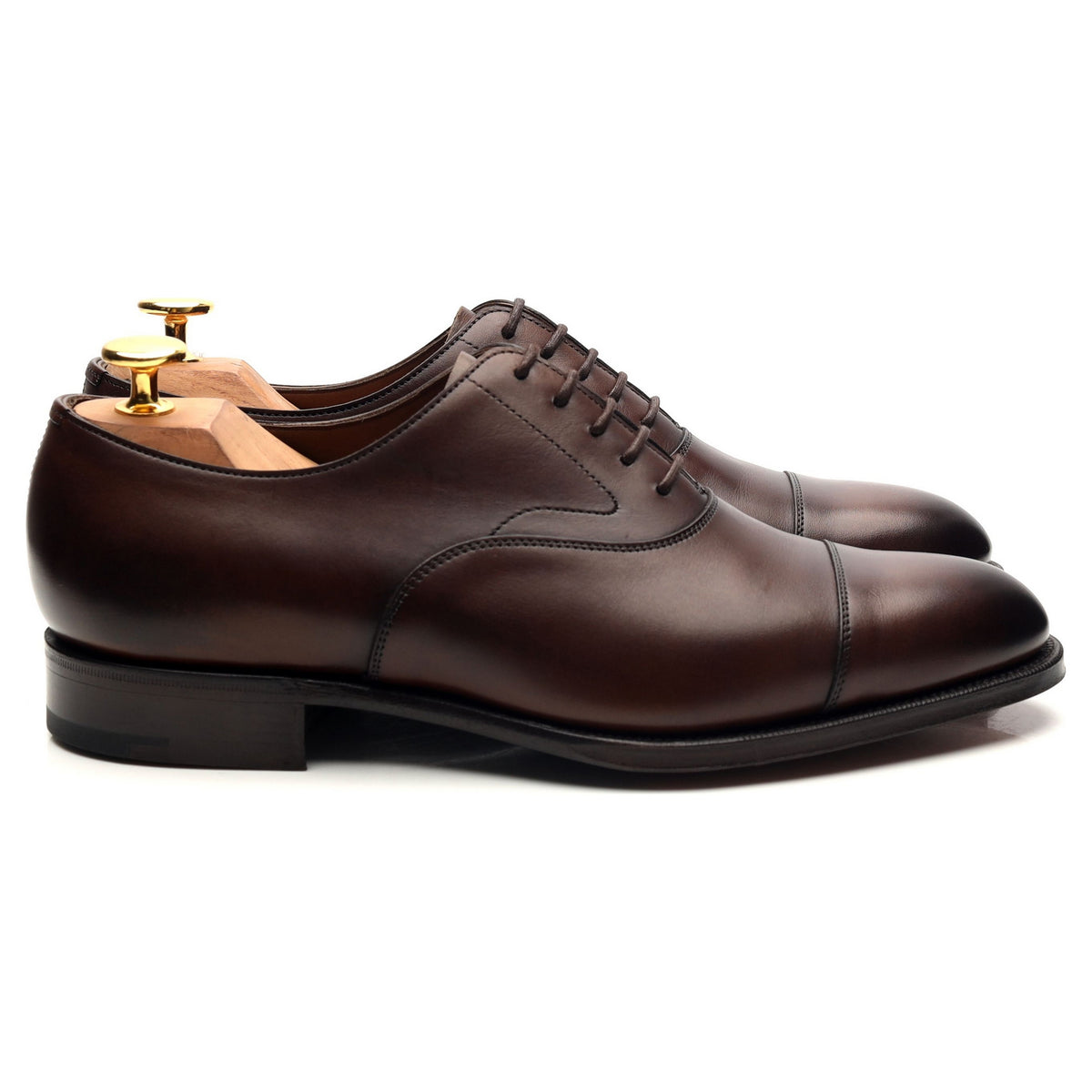 &#39;Chelsea&#39; Dark Brown Leather Oxford UK 5.5 E