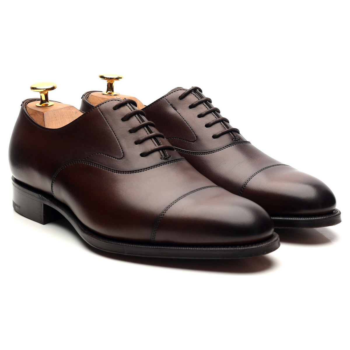 &#39;Chelsea&#39; Dark Brown Leather Oxford UK 5.5 E