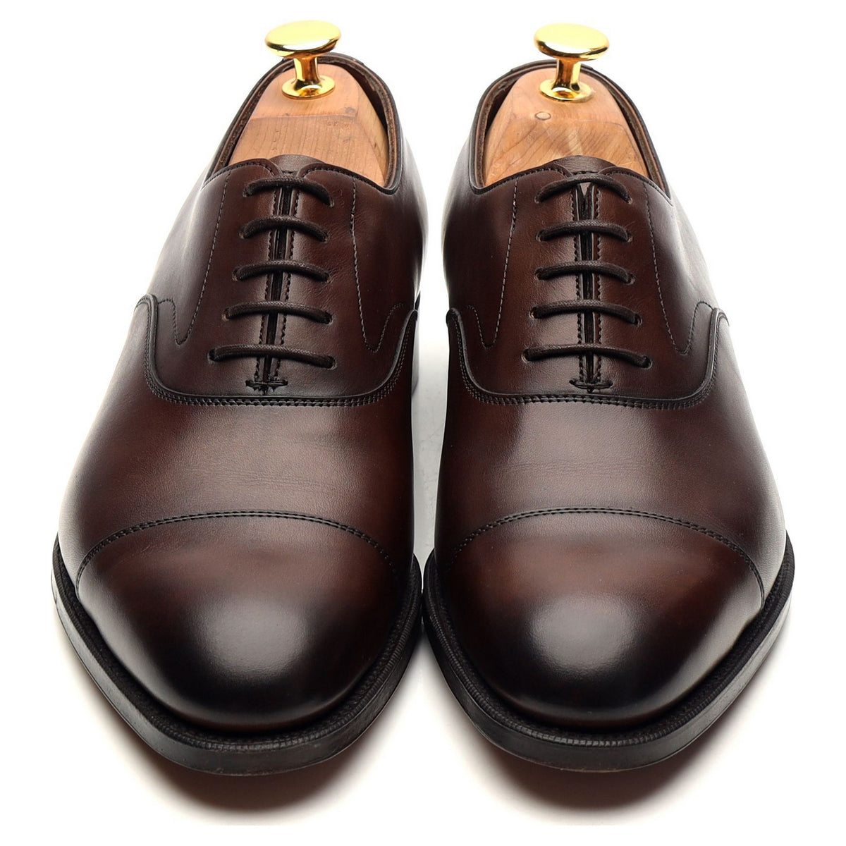 &#39;Chelsea&#39; Dark Brown Leather Oxford UK 5.5 E