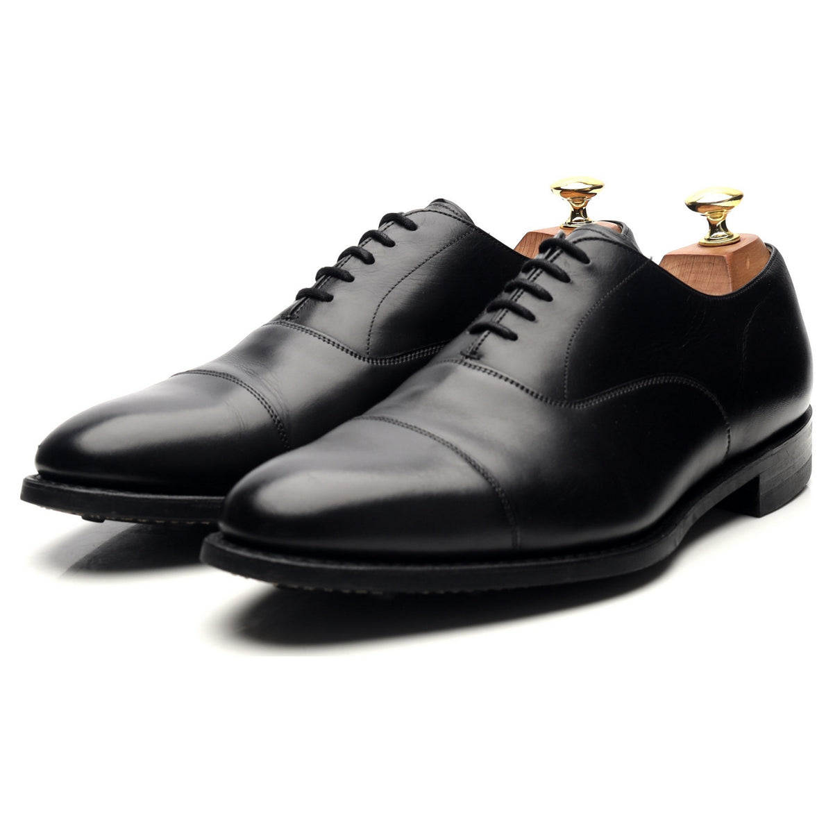 &#39;Lime&#39; Black Leather Oxford UK 8 G