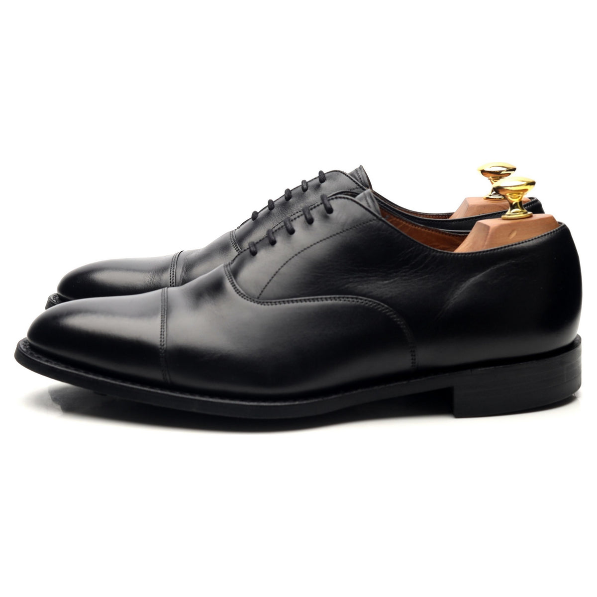 &#39;Lime&#39; Black Leather Oxford UK 8 G