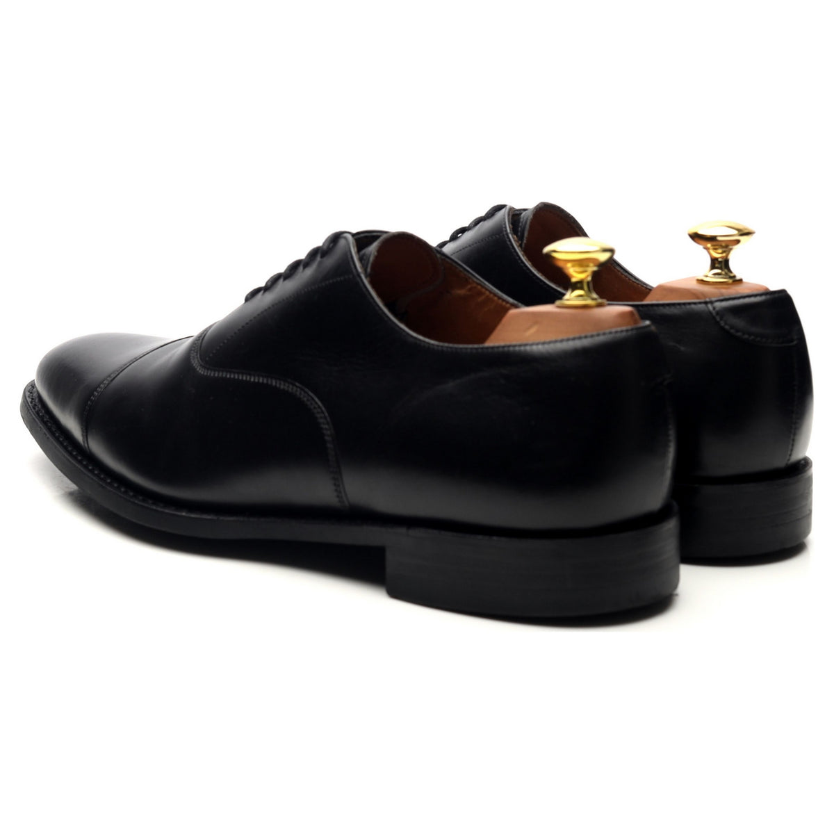 &#39;Lime&#39; Black Leather Oxford UK 8 G